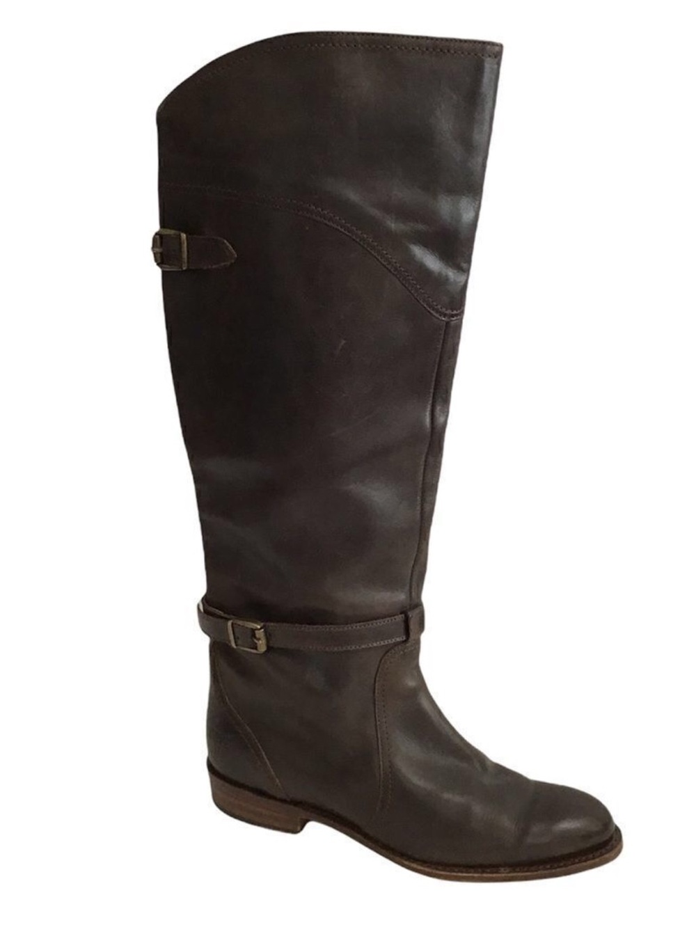 FRYE Dorado Brown Leather Tall Knee High Riding Boots Size 8